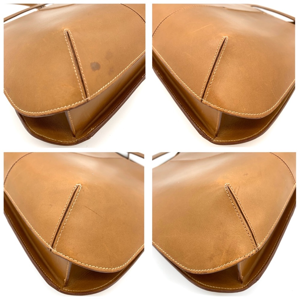 Lancel Bowler Brown Leather Cut Out Handle Bag - Picture 3 of 12